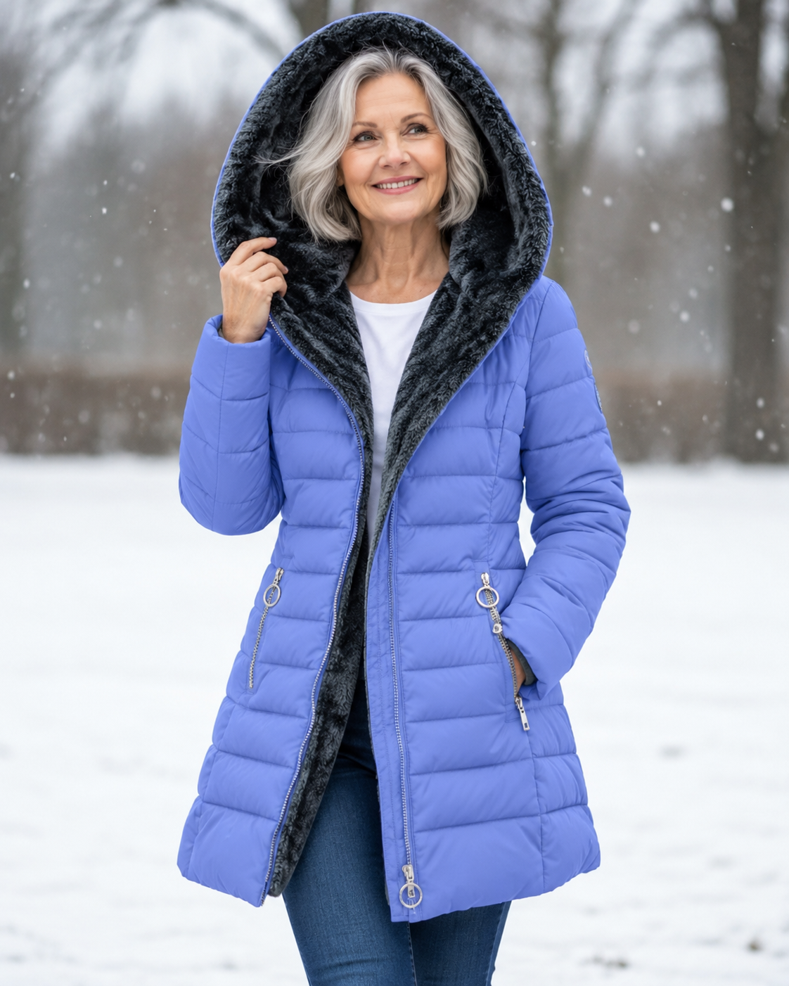 Aveline™ | Elegant Vinterjacka med Huva