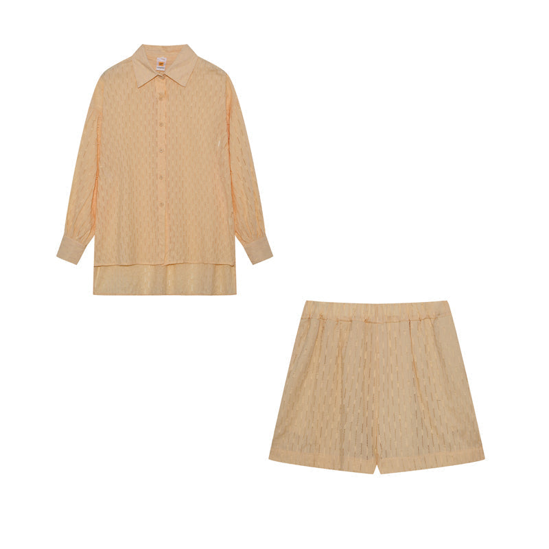 Elizabeth - Lätt skjorta och shorts-set