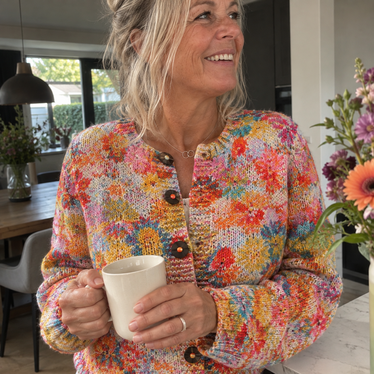 Helena™ | Vintage Stickad Cardigan Tröja