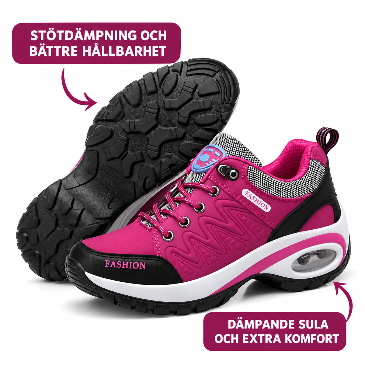 Camilla | Ergonomiska Polstrade Gå-Skor